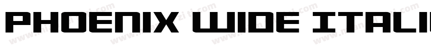 Phoenix Wide Italic字体转换